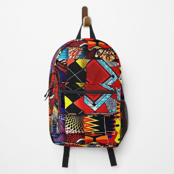 Item preview, African Print Patchwork Colorful Ethnic Design designed and sold by ZedColors.