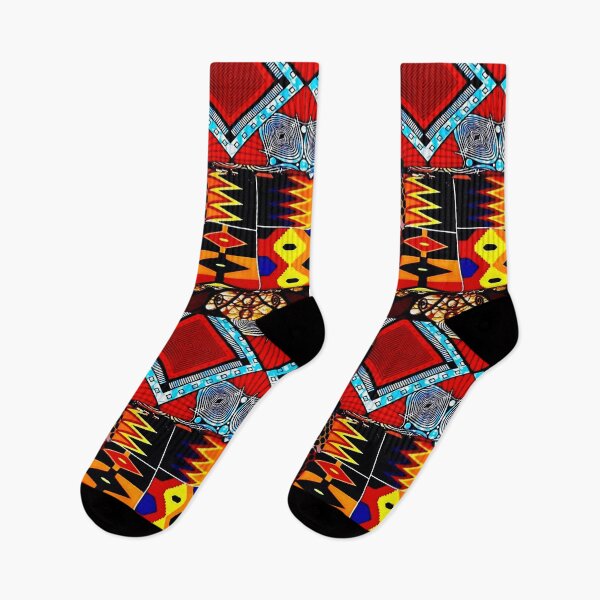 Item preview, African Print Patchwork Colorful Ethnic Design  designed and sold by ZedColors.