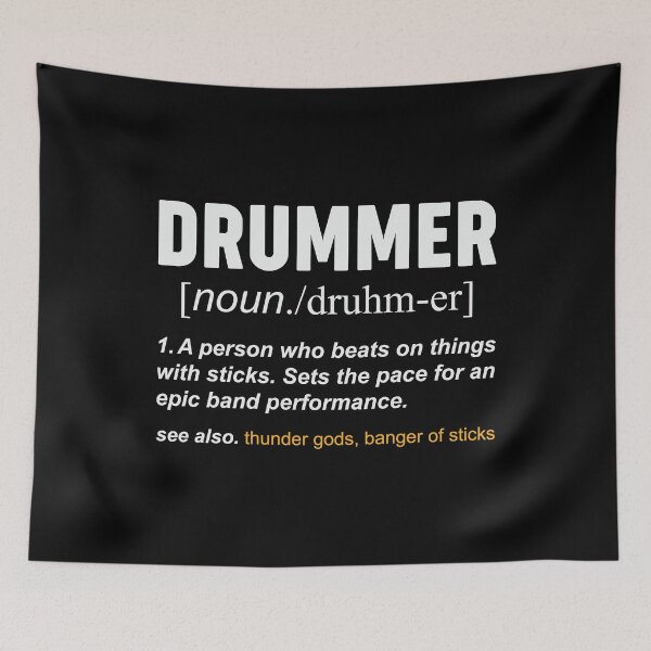 Item preview, Funny Drummer Definition Musician Band Drums Quote designed and sold by tmerchtrends.