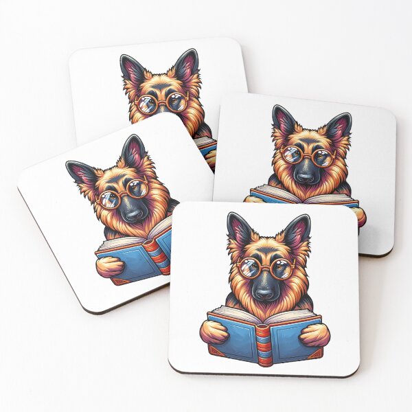 Item preview, German Shepherd Reading designed and sold by Truck Stop One.