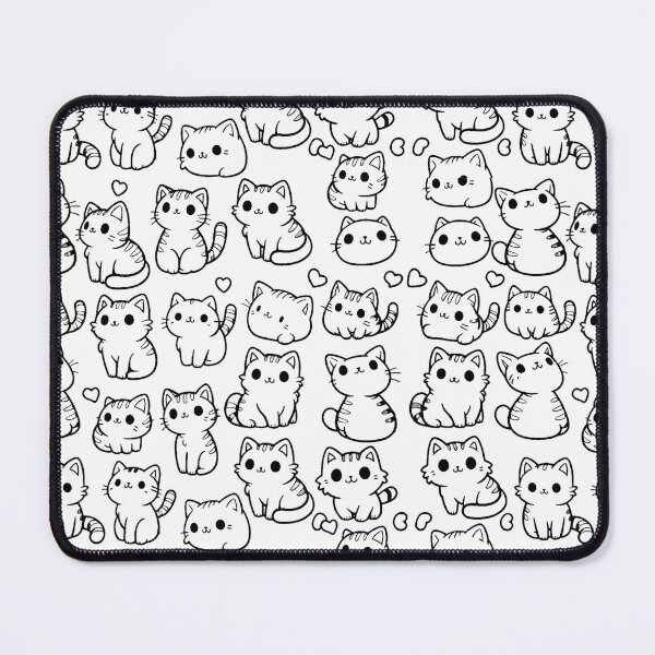 Item preview, Cute Cats  Cats Cats Cats pattern | line art designed and sold by perfect-radius.