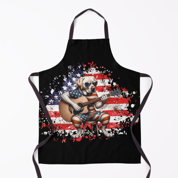 Item preview, American Cool Labrador | Patriotic Dog Guitarist designed and sold by TheMostLikely.