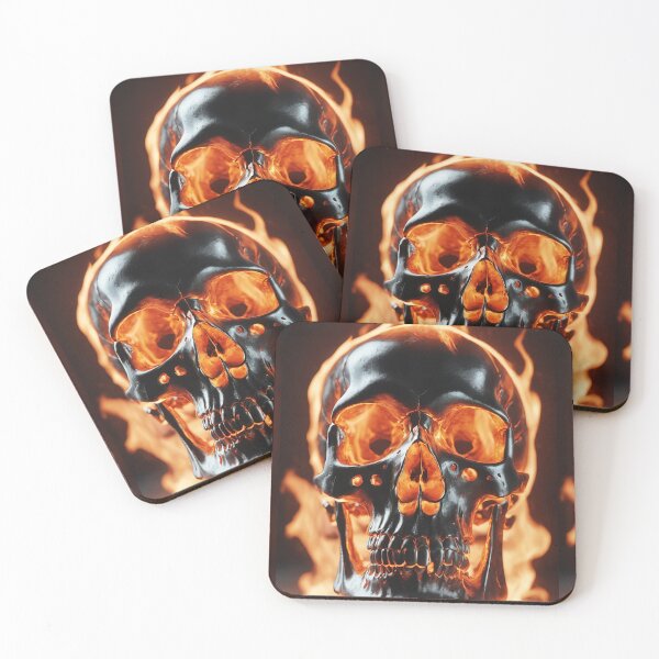 Item preview, Burning Skull designed and sold by Bunmigraphics .
