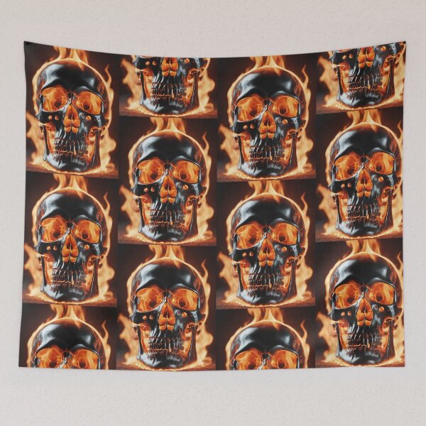 Item preview, Burning Skull designed and sold by Bunmigraphics .