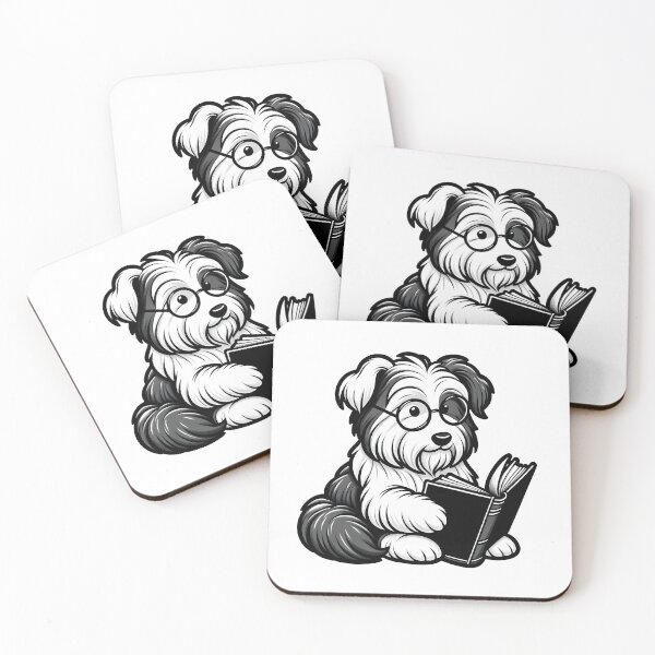 Item preview, Bearded Collie Reading designed and sold by Truck Stop One.