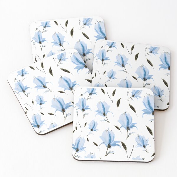 Item preview, Bell blue flower seamless pattern designed and sold by varinchai.