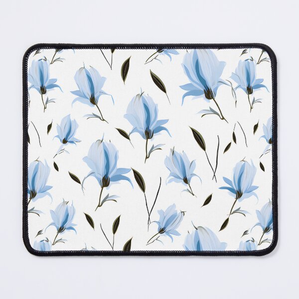 Item preview, Bell blue flower seamless pattern designed and sold by varinchai.