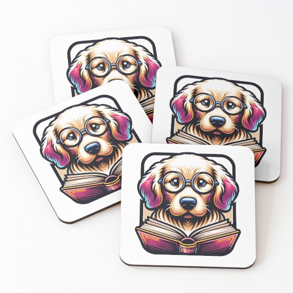 Item preview, Golden Retriever Reading designed and sold by Truck Stop One.