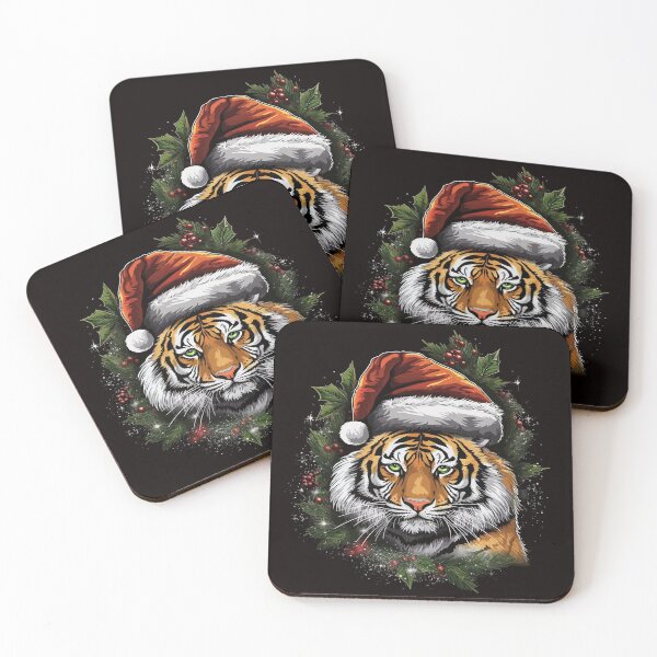 Item preview, Christmas Siberian Tiger designed and sold by creativellashop.