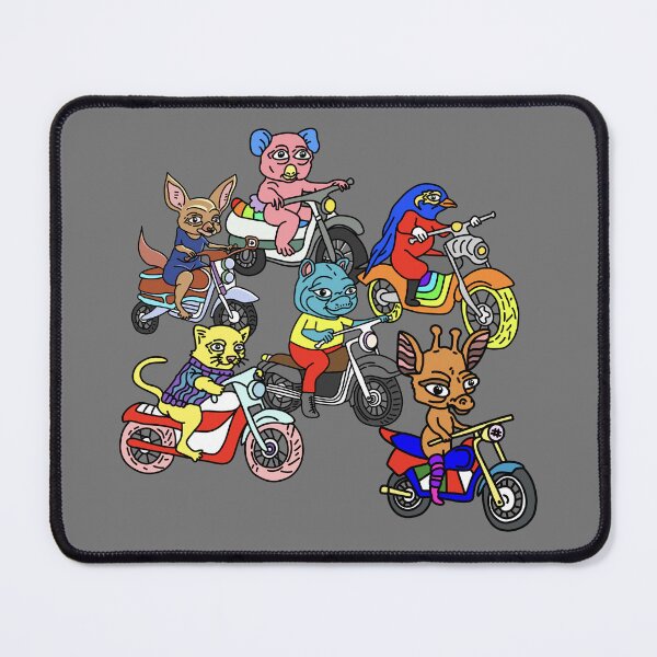 Item preview, Retro Motorcycle Animals designed and sold by NOTSNIW ART.