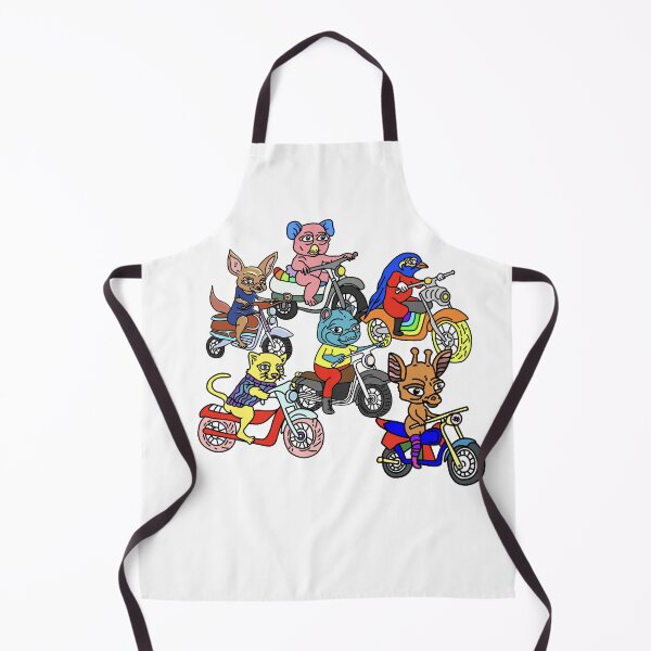 Item preview, Retro Motorcycle Animals designed and sold by NOTSNIW ART.