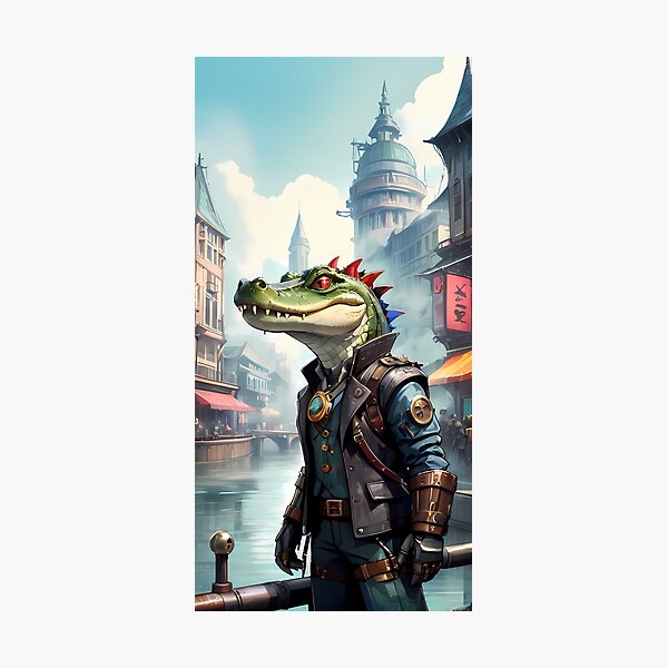 Item preview, Cogged Guardian: Steampunk Crocodile designed and sold by SCBlend.