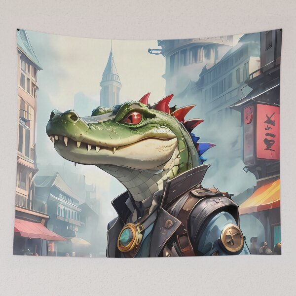 Item preview, Cogged Guardian: Steampunk Crocodile designed and sold by SCBlend.