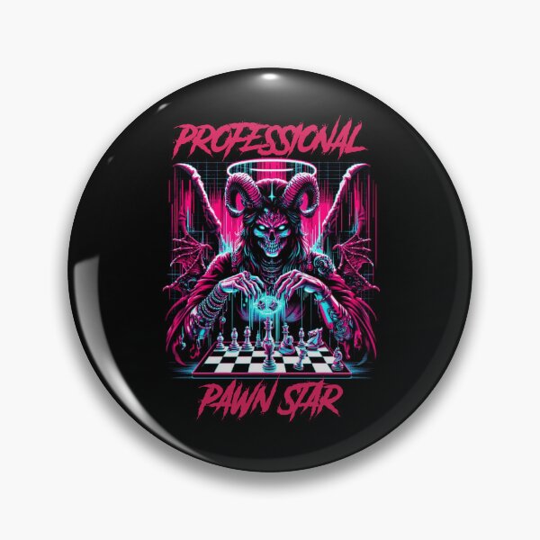 Artikelvorschau, Professioneller Pawn-Star – Synthwave-Cyberpunk entworfen und verkauft von GlitchGrotesque.