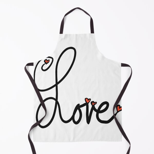 Item preview, Black Cursive Written Word Love with Red Hearts designed and sold by Victoria Lehnard.