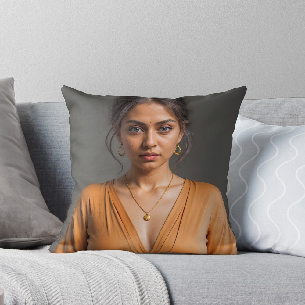 Item preview, Throw Pillow designed and sold by Robes-and-Roses.