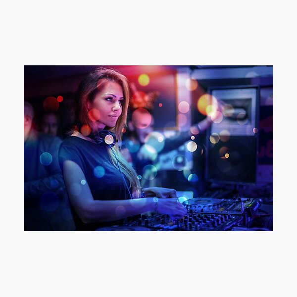 Deborah De Luca, Disc jockey Photographic Print