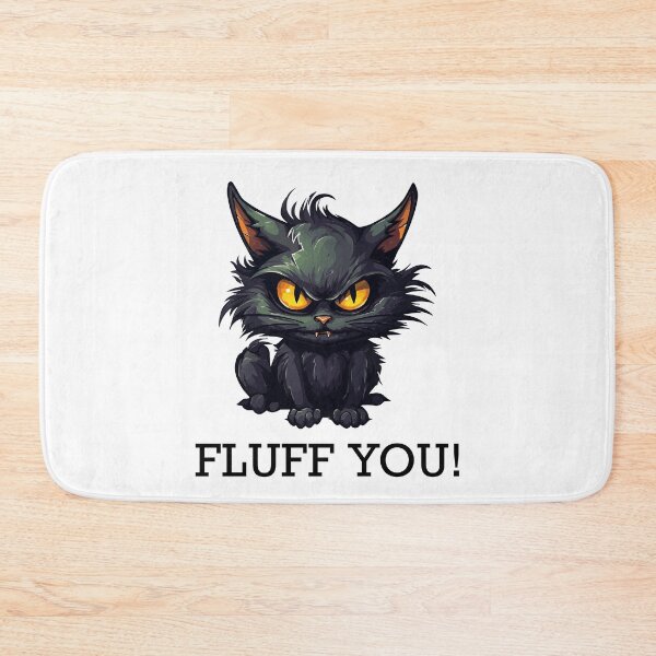 Item preview, Baby Black Cat - Fluff You (Black Lettering) designed and sold by VelvetRoom.