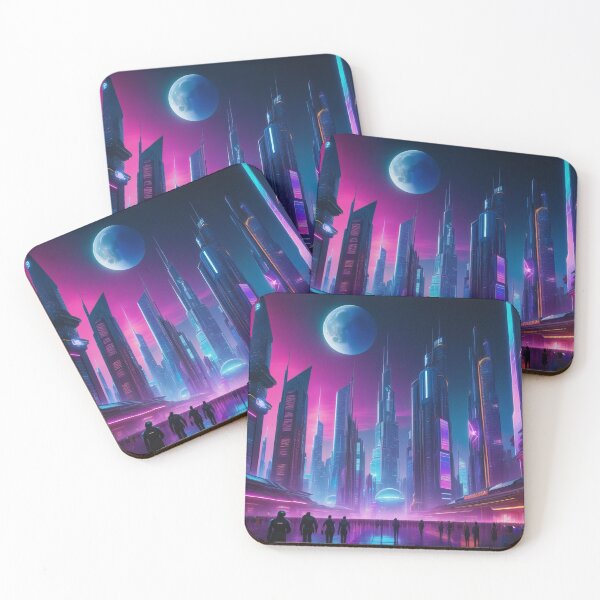 Artikelvorschau, Futuristic Cityscape at Night #215 entworfen und verkauft von CreativeKreis.
