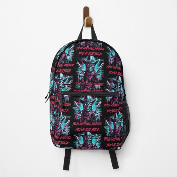 Item preview, You just yee’d your last haw, partner - synthwave cyberpunk designed and sold by GlitchGrotesque.