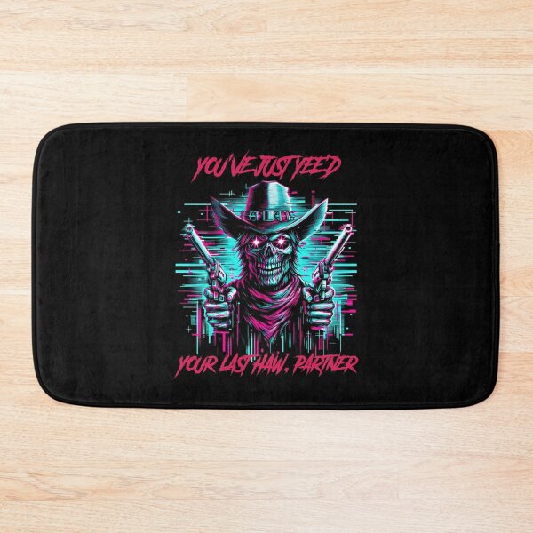 Item preview, You just yee’d your last haw, partner - synthwave cyberpunk designed and sold by GlitchGrotesque.