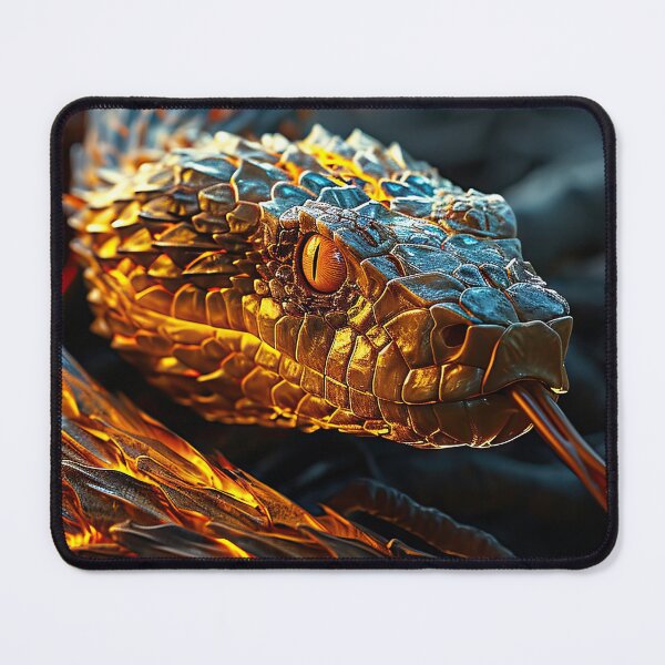 Item preview, Golden Dragon Viper designed and sold by OccultDreams.