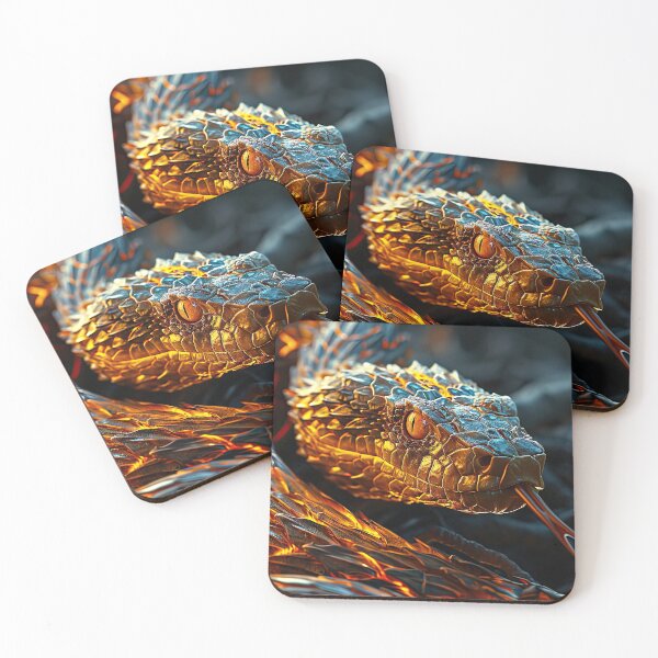 Item preview, Golden Dragon Viper designed and sold by OccultDreams.
