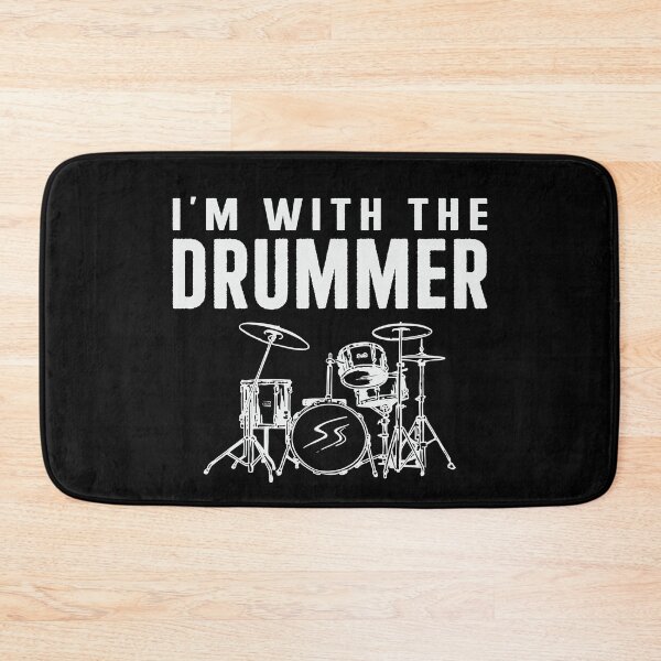 Item preview, I'm With the Drummer Musician Funny Sayings designed and sold by tmerchtrends.