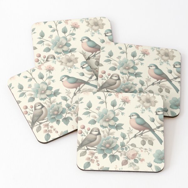 Item preview, Bird Paradise Shabby Chic Pastel Artwork designed and sold by irek07.