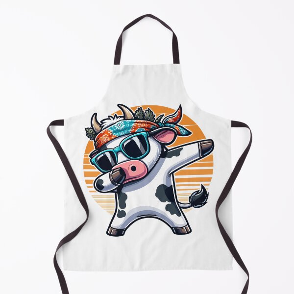 Item preview, Dabbing Retro Cow designed and sold by JessArty ⭐⭐⭐⭐⭐.