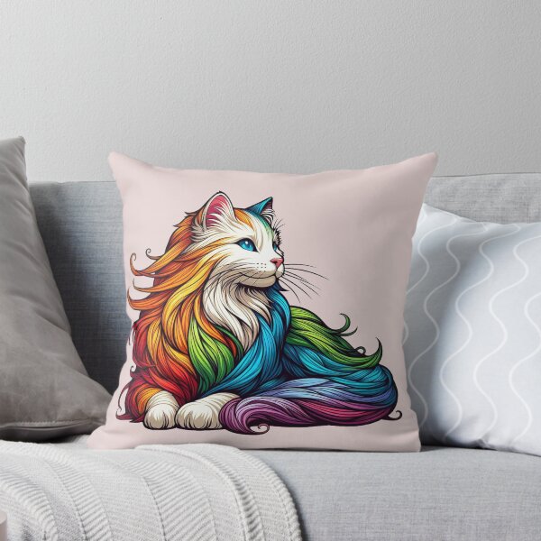 Item preview, Majestic rainbow cat designed and sold by Vkinsify.
