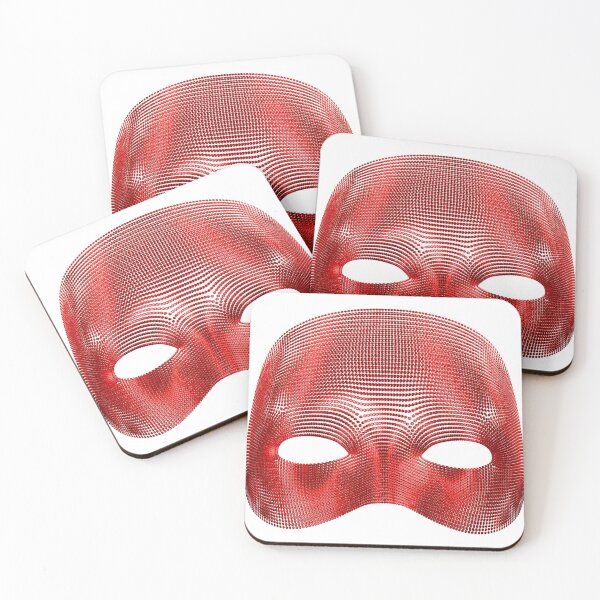 Item preview, Red Carnival Mask 3D designed and sold by mirakyan.