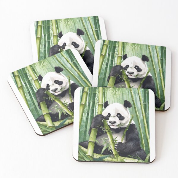 Item preview, Beautiful panda eating bamboo! designed and sold by Purple  Moon.