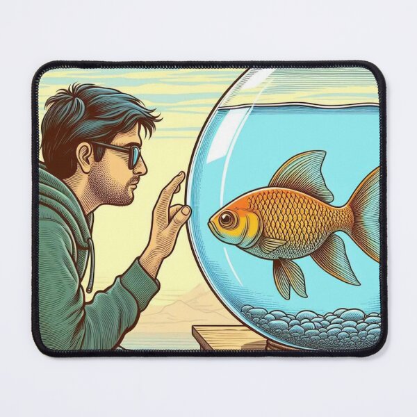 Item preview, A man and his fish designed and sold by Vkinsify.