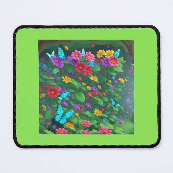 Item preview, Butterflies on Colorful Flowerbed designed and sold by Brestylefire.