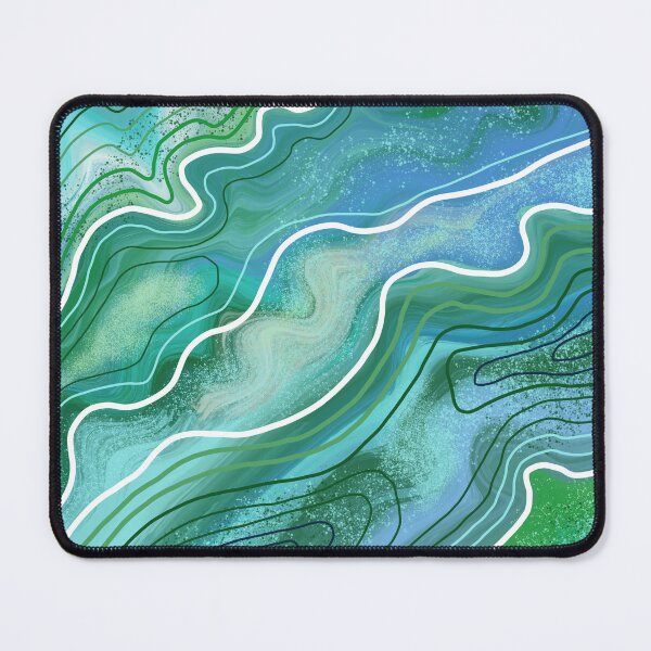 Item preview, Geode Design in Shades of Green and Blue designed and sold by jwturcott.
