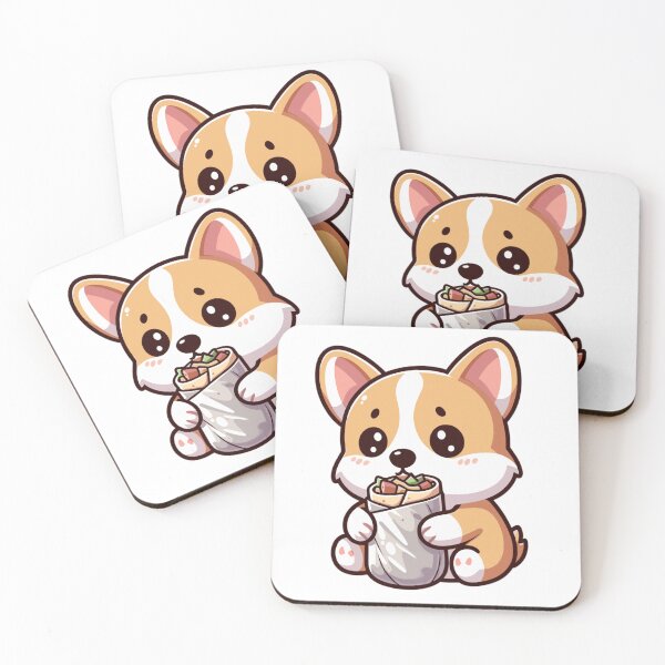 Item preview, Cute Puppy Holding A Burrito  designed and sold by SweetDoodleBug.
