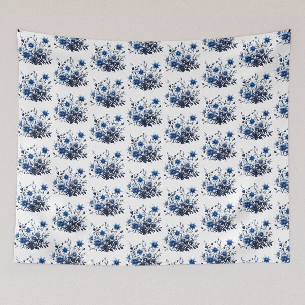 Item preview, blue flower designed and sold by Greydate.
