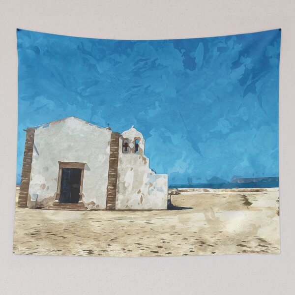 Item preview, White chapel on the coast of Sagres in Portugal designed and sold by Intermundium.