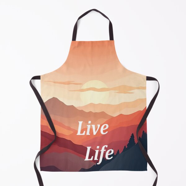 Item preview, Live Life - Inspirational Mountain Range - Digital Art designed and sold by SnoopyTF.