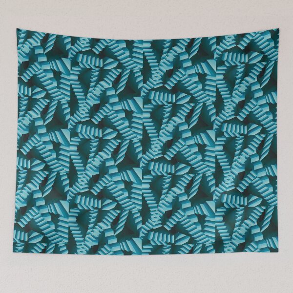 Item preview, Blue Liminal Stairs designed and sold by IgorAndMore.