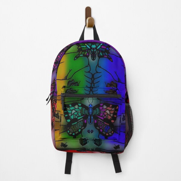 Item preview, Rainbow Nervous Butterfly, abstract digital kaleidoscope butterfly art designed and sold by MayGreenAbgrall.