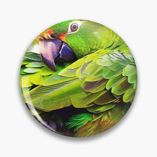 Item preview, Macaw green parrot in the jungle designed and sold by Travelways.