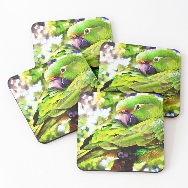 Item preview, Macaw green parrot in the jungle designed and sold by Travelways.