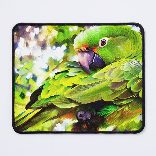 Item preview, Macaw green parrot in the jungle designed and sold by Travelways.