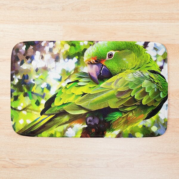 Item preview, Macaw green parrot in the jungle designed and sold by Travelways.