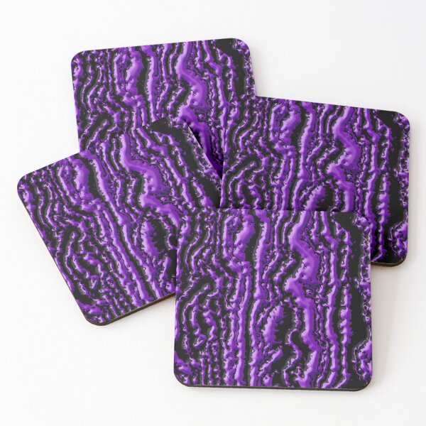 Item preview, 3D Wavey Purple and Black Stripe Pattern designed and sold by TheRulerofEarth.