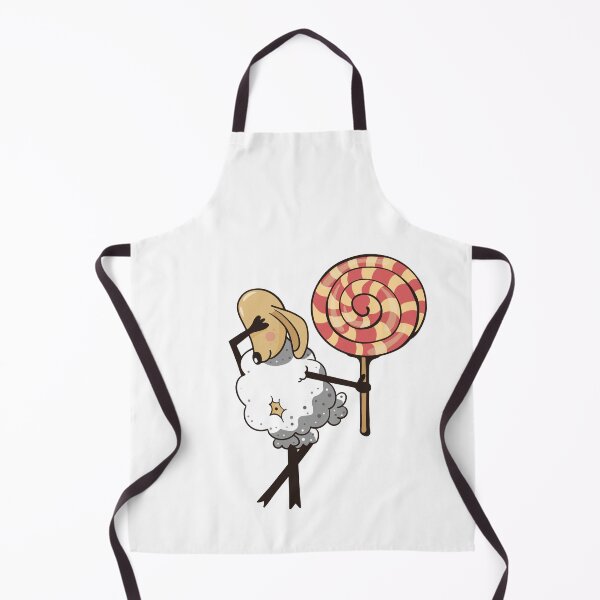 Item preview, White cartoon sheep with big lollipop. designed and sold by VaskanianArt.