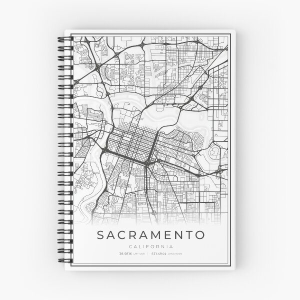 Item preview, Mapa de la ciudad de Sacramento designed and sold by wally-prints.