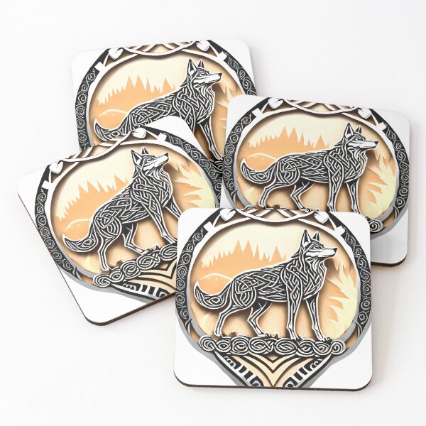 Item preview, Fearless Love - Celtic Wolf Knot designed and sold by 9000MilesToHome.